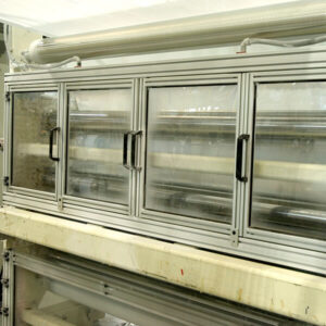 Bi-fold clear front panel and silver frame