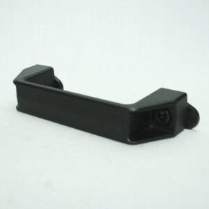 13AC7301_2__editedjpg | Faztek Industrial Solutions Black plastic mounting bracket/clip with two end supports and a central bar, likely used to secure a panel or component.