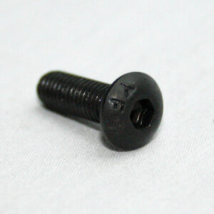 13FA3129_2__editedjpg | Faztek Industrial Solutions Black hex socket head screw resting on a white surface.