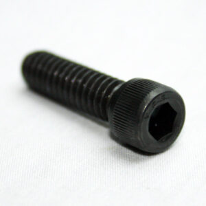 13FA3311_2__editedjpg | Faztek Industrial Solutions Black hex‐socket cap screw (Allen bolt) lying on a white surface.
