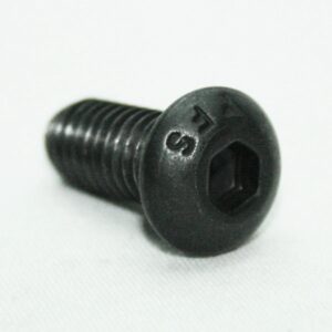 13FA3323_edited_f93d9dc6-947f-4d01-a408-dd7ca174eb5cjpg | Faztek Industrial Solutions Black hex‑socket flange bolt (Allen bolt) with external threads partially visible on white background
