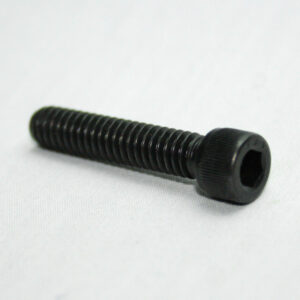 13FA3334_2__editedjpg | Faztek Industrial Solutions Black hex socket cap screw lying on a white surface.