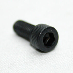 13FA3350_3__editedjpg | Faztek Industrial Solutions Black screw with a star-shaped Torx drive lying on a white surface.