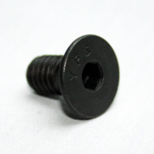13FA3353_6__editedjpg | Faztek Industrial Solutions Black hex-socket button head screw with flange on white surface