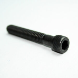 13FA3365_2__editedjpg | Faztek Industrial Solutions Black socket-head hex bolt (Allen bolt) with a knurled head on a white background