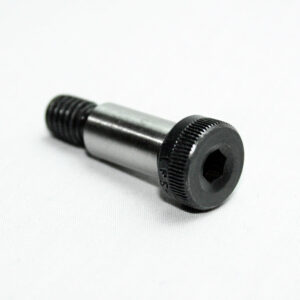 Metal socket-head bolt with external threads on one end and a hex Allen socket in the head.