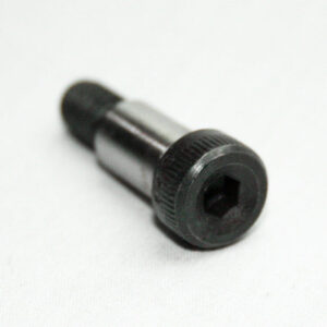 Close-up of a small metal socket with a knurled grip and a hexagonal recess for an Allen key or screwdriver bit.