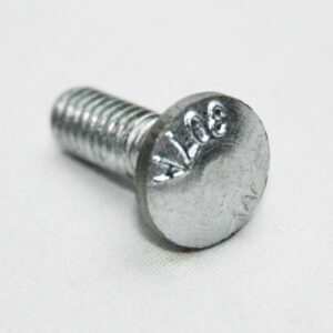 Close-up of a silver bolt with a threaded shaft and a flat head stamped 'M8'.