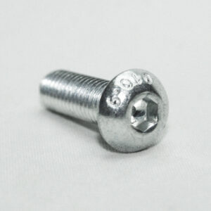 13MFA3608_2__edited_90093162-87b3-43ea-ae8d-4797527ab881jpg | Faztek Industrial Solutions Metal hex socket bolt lying on a light surface, showing its threaded shaft and Allen drive head.