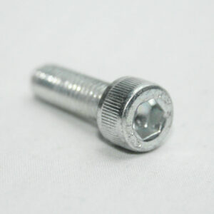 13MFA3618_2__editedjpg | Faztek Industrial Solutions Close-up of a small silver hex socket cap screw on a white background.