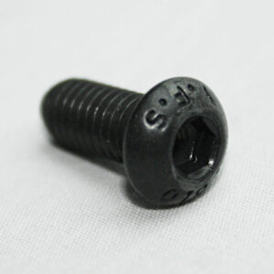 13MFA3624_3__editedjpg | Faztek Industrial Solutions Black hex-socket bolt (Allen bolt) lying on a light surface, showing threads along its shaft and a recessed hex head.