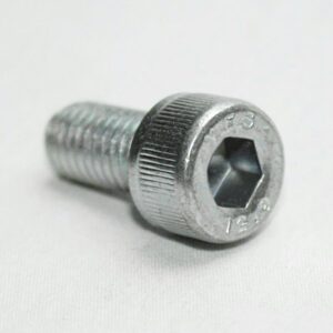 13MFA3651_2__editedjpg | Faztek Industrial Solutions Close-up of a silver hex-headed bolt resting on a light surface.
